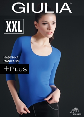 Maglia Scollo Madonna Manica 3/4 Plus