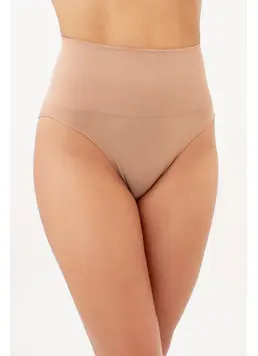 Seamless Brazilian briefs with a light shaping effect – BRASILIAN SHAPEWEAR (nude)