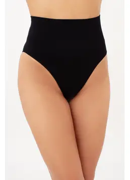 Nahtlose Slip-Unterhosen mit leicht formendem Effekt – HI-LEG SHAPEWEAR (black)