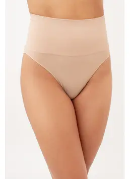 Nahtlose Slip-Unterhosen mit leicht formendem Effekt – HI-LEG SHAPEWEAR (light nude)