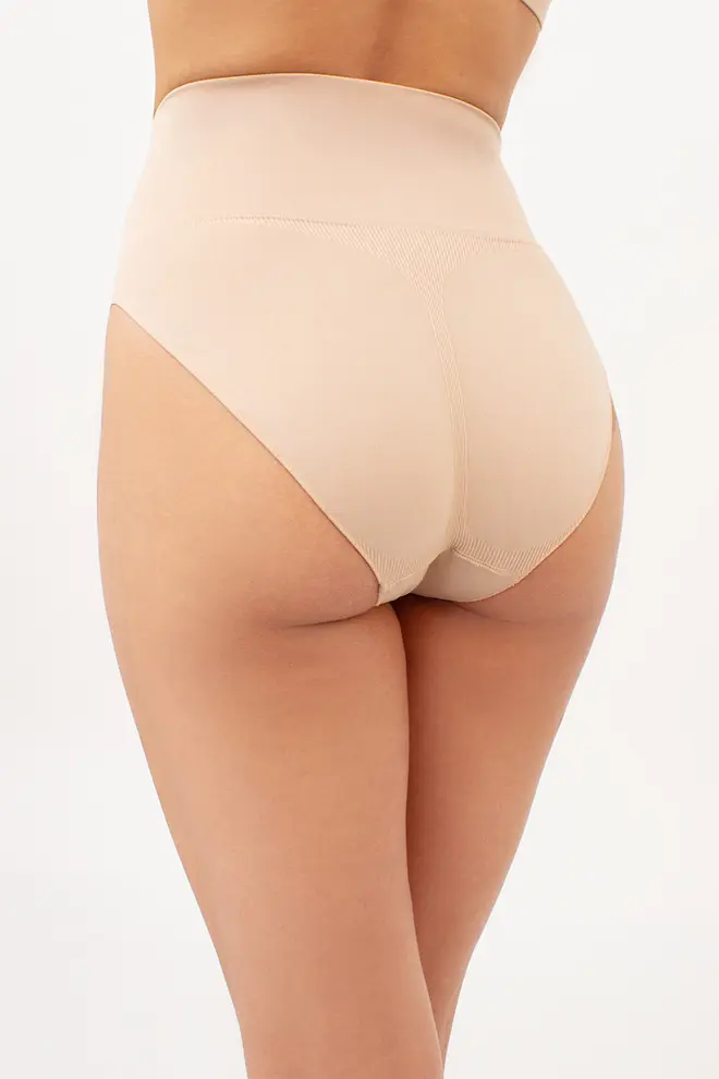 Nahtlose Slip-Unterhosen mit leicht formendem Effekt – HI-LEG SHAPEWEAR (light nude)