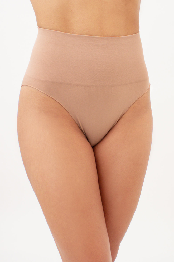 Nahtlose Slip-Unterhosen mit leicht formendem Effekt – HI-LEG SHAPEWEAR (nude)