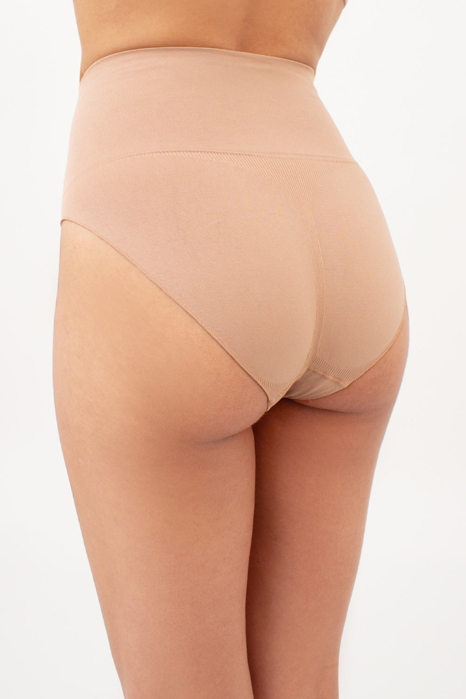 Nahtlose Slip-Unterhosen mit leicht formendem Effekt – HI-LEG SHAPEWEAR (nude)