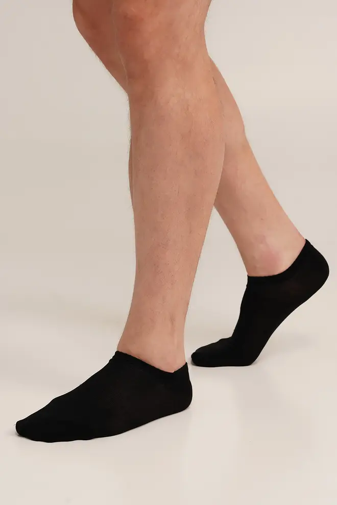 Short men’s bamboo socks MS1 BAMBOO (black)
