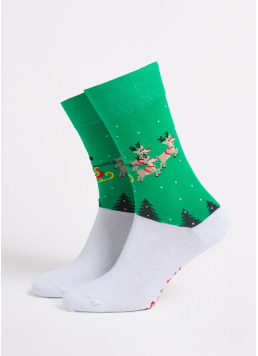 Herren-Weihnachtssocken MS3 NEW YEAR 2606 green