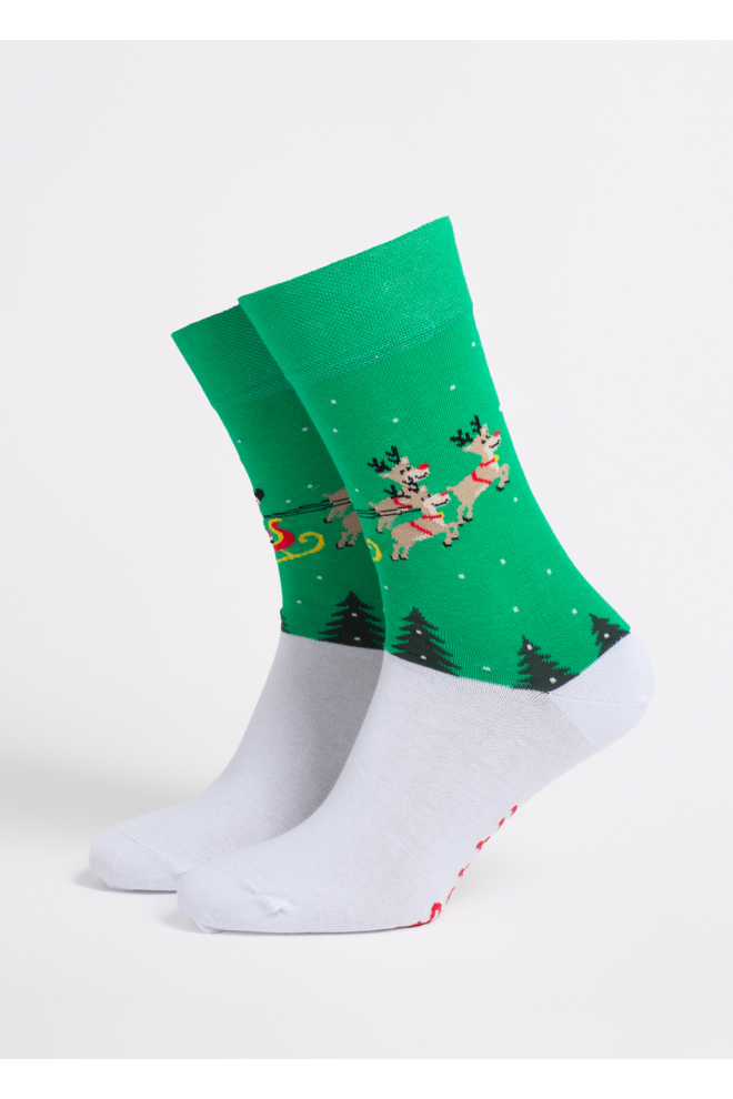 Herren-Weihnachtssocken MS3 NEW YEAR 2606 green