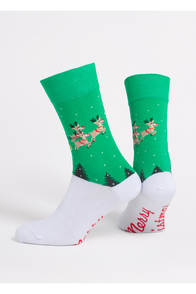 Herren-Weihnachtssocken MS3 NEW YEAR 2606 green