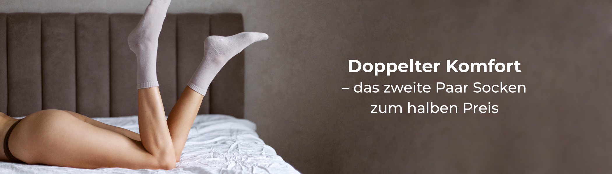 das zweite Paar Socken zum halben Preis