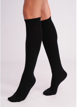 Knielange Socken aus Baumwolle WG1 CLASSIC 2501 (black)