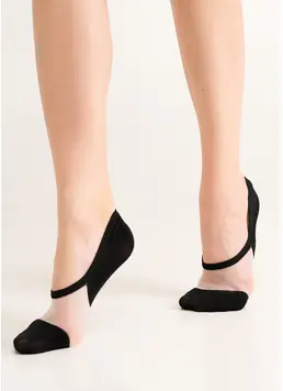 Socks with transparent insert WS0 CRISTAL 001 black Socks with transparent insert WS0 CRISTAL 001 black