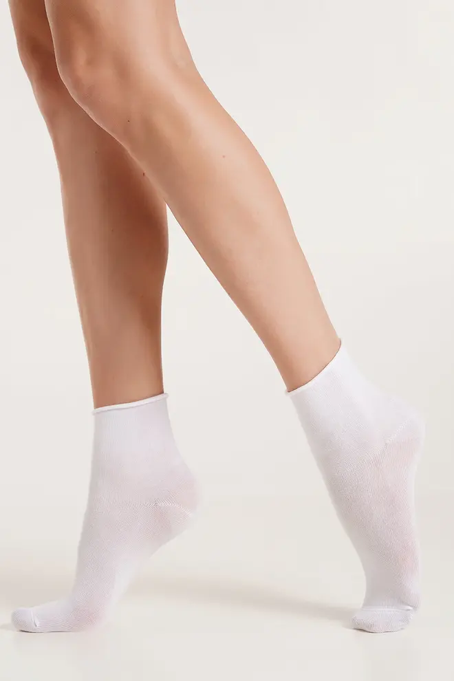 Klassische Socken ohne Bündchen WS2 CLASSIC FREE (white)