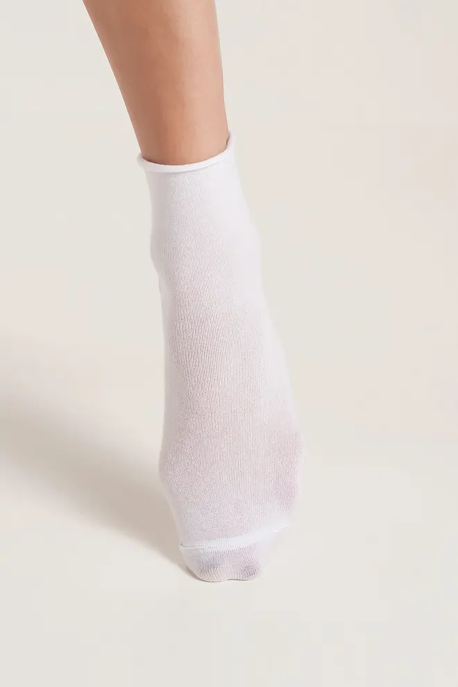 Klassische Socken ohne Bündchen WS2 CLASSIC FREE (white)