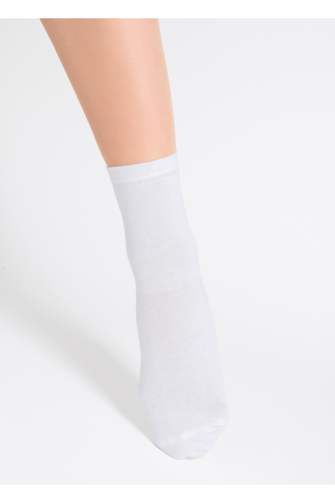 2 Pack Hohe socken aus Baumwolle WS3 CLASSIC (light grey melange/white)