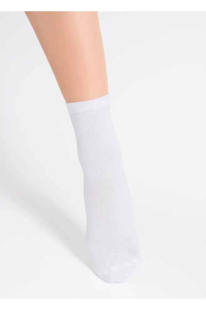 2 Pack Hohe socken aus Baumwolle WS3 CLASSIC (light grey melange/white)