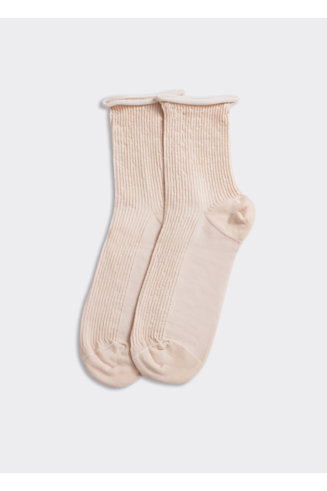 Gerippte Damensocken WS3 FASHION 060 (sand)