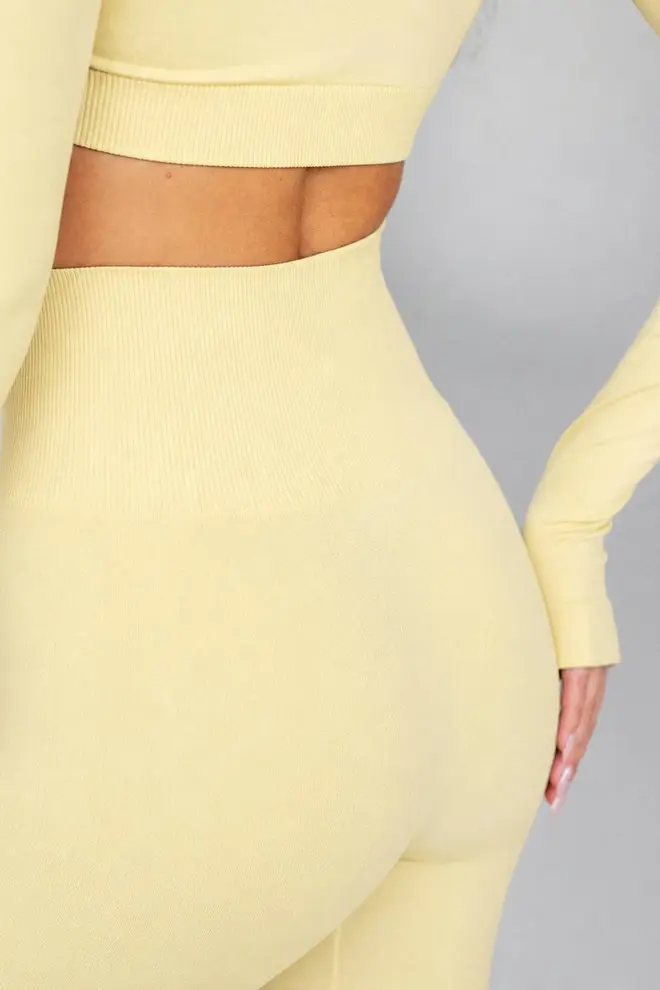 Leggings with a shaping waistband FLEXING LEGGINGS ACTIVE Flexit (lemon grass)