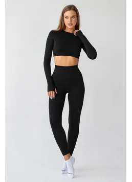 Leggings mit figurformendem Bund FLEXING LEGGINGS ACTIVE Flexit (Schwarz) Leggings mit figurformendem Bund FLEXING LEGGINGS ACTIVE Flexit (Schwarz)