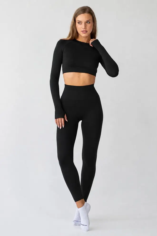 Leggings mit figurformendem Bund FLEXING LEGGINGS ACTIVE Flexit (Schwarz) Leggings mit figurformendem Bund FLEXING LEGGINGS ACTIVE Flexit (Schwarz)