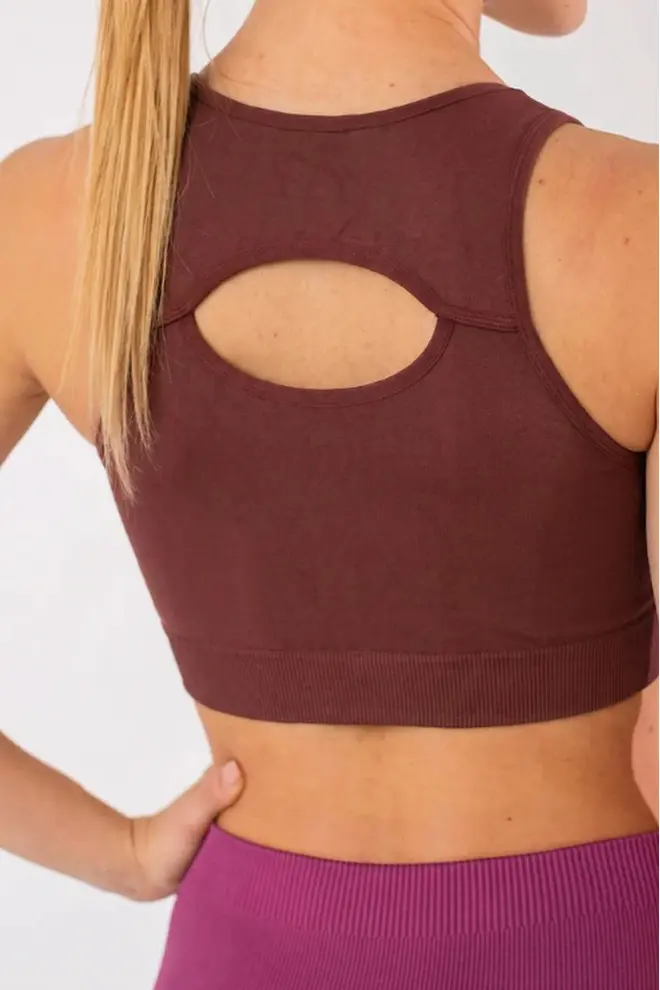Top with Neckline FLEX TOP ENERGY Flexit (hot chocolate)