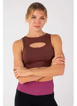 Top with Neckline FLEX TOP ENERGY Flexit (hot chocolate) Top with Neckline FLEX TOP ENERGY Flexit (hot chocolate)