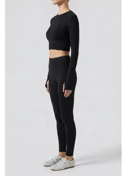Kurzes Longsleeve FLEX ACTIVE Flexit (Schwarz)