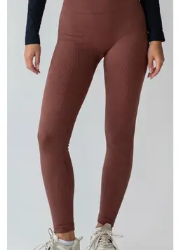 Gerippte Leggings FLEXING LEGGINGS POWER Flexit (hot chocolate) Gerippte Leggings FLEXING LEGGINGS POWER Flexit (hot chocolate)