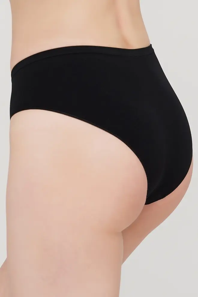 Women’s seamless hipster briefs (black)