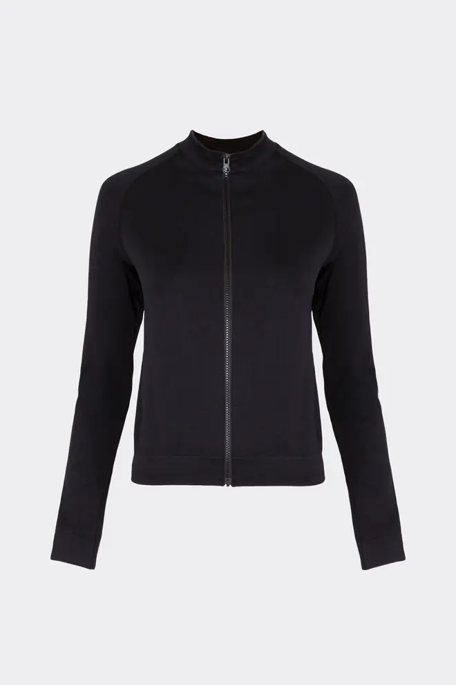 Langarmshirt mit Reißverschluss JACKET (black)