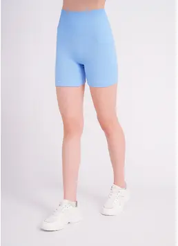 Nahtlose Ripp-Shorts mit Push-up-Effekt SHORTS RIB SHAPE (lacecap hydrangea)