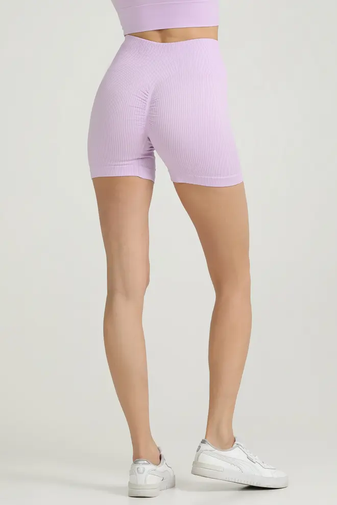 Nahtlose Ripp-Shorts mit Push-up-Effekt SHORTS RIB SHAPE (orchid bloom)