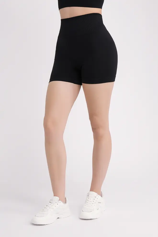 Seamless Push-Up Shorts SHAPE (Black)