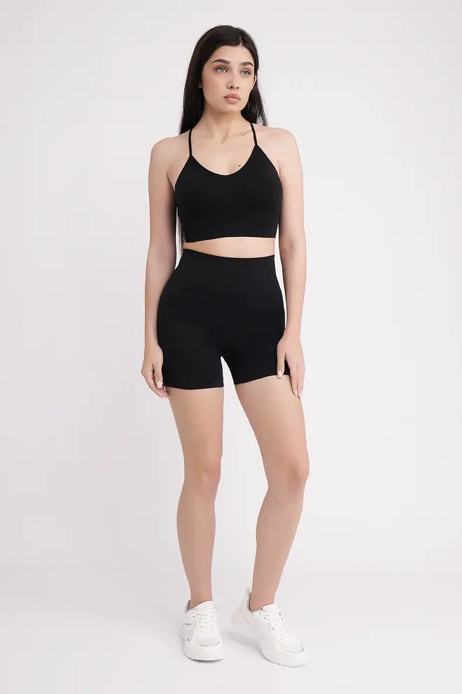 Seamless Push-Up Shorts SHAPE (Black)