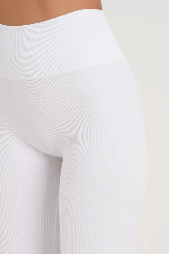 Gerippete Radlershorts TRACKS RIB (white)