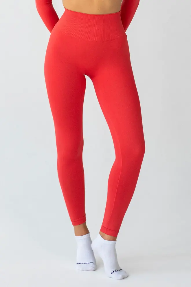 Leggings with a shaping waistband FLEXING LEGGINGS ACTIVE Flexit (poppy red)