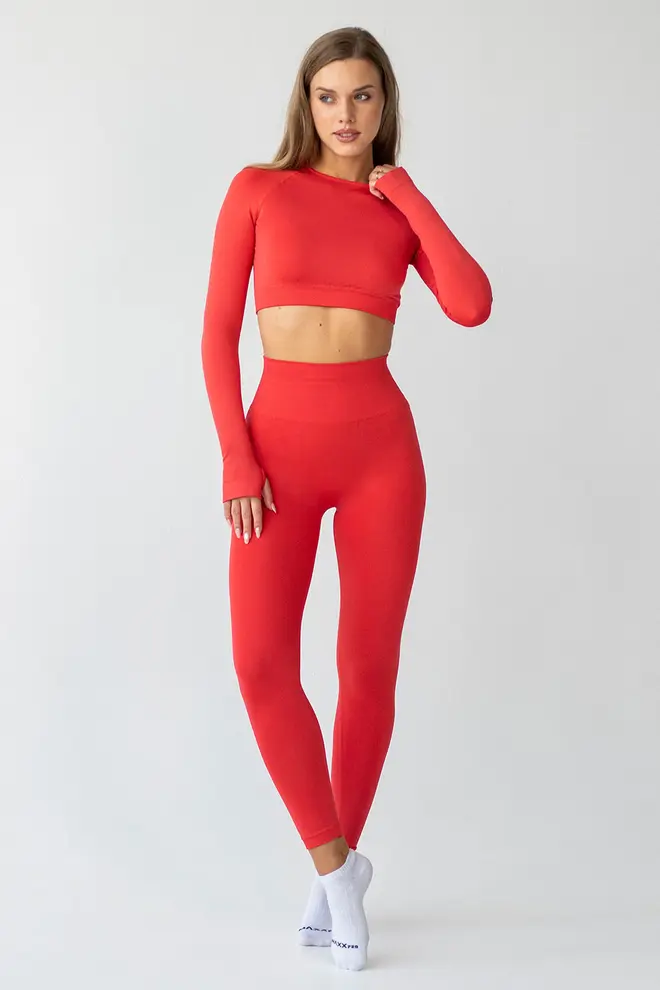 Leggings mit figurformendem Bund FLEXING LEGGINGS ACTIVE Flexit (poppy red) Leggings mit figurformendem Bund FLEXING LEGGINGS ACTIVE Flexit (poppy red)