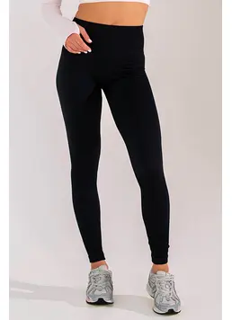 Ribbed Leggings FLEXING LEGGINGS POWER Flexit (Black)