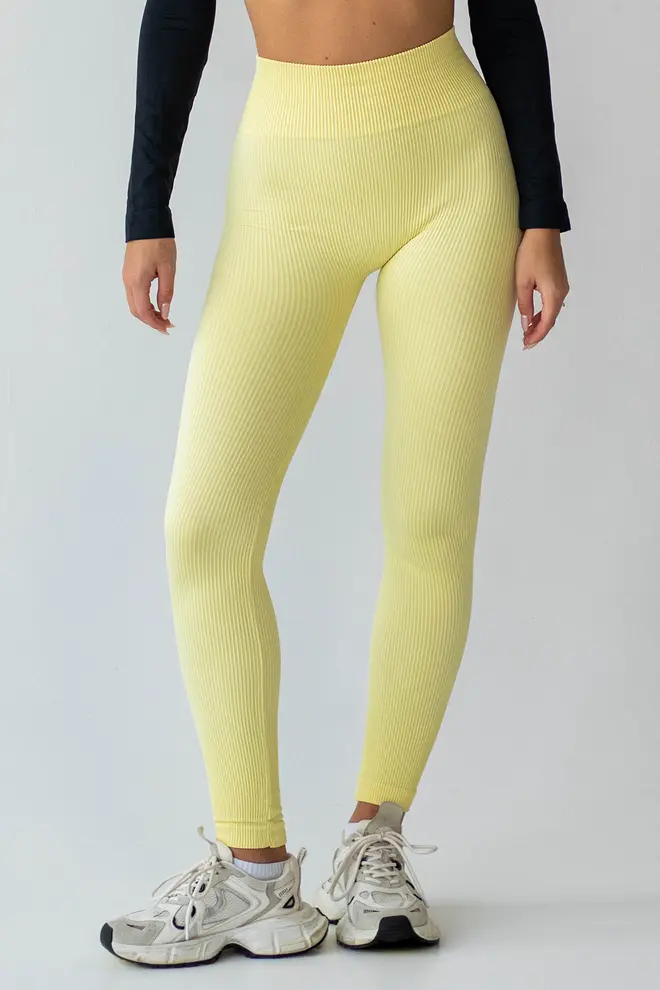 Gerippte Leggings FLEXING LEGGINGS POWER Flexit (lemon grass)
