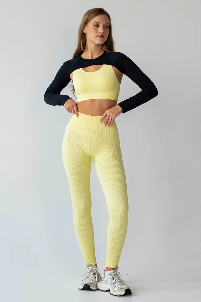 Gerippte Leggings FLEXING LEGGINGS POWER Flexit (lemon grass)