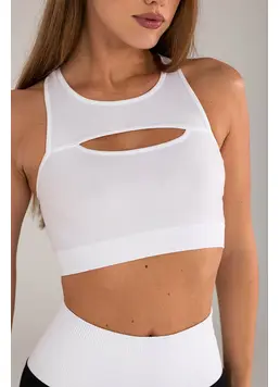 Top mit Ausschnitt FLEX TOP ENERGY Flexit (white)
