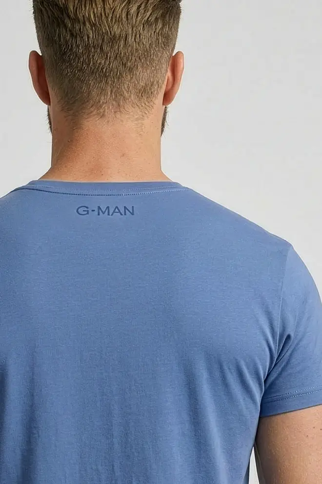 Baumwolle-T-Shirt G-MAN 4601/010 (bleached denim)