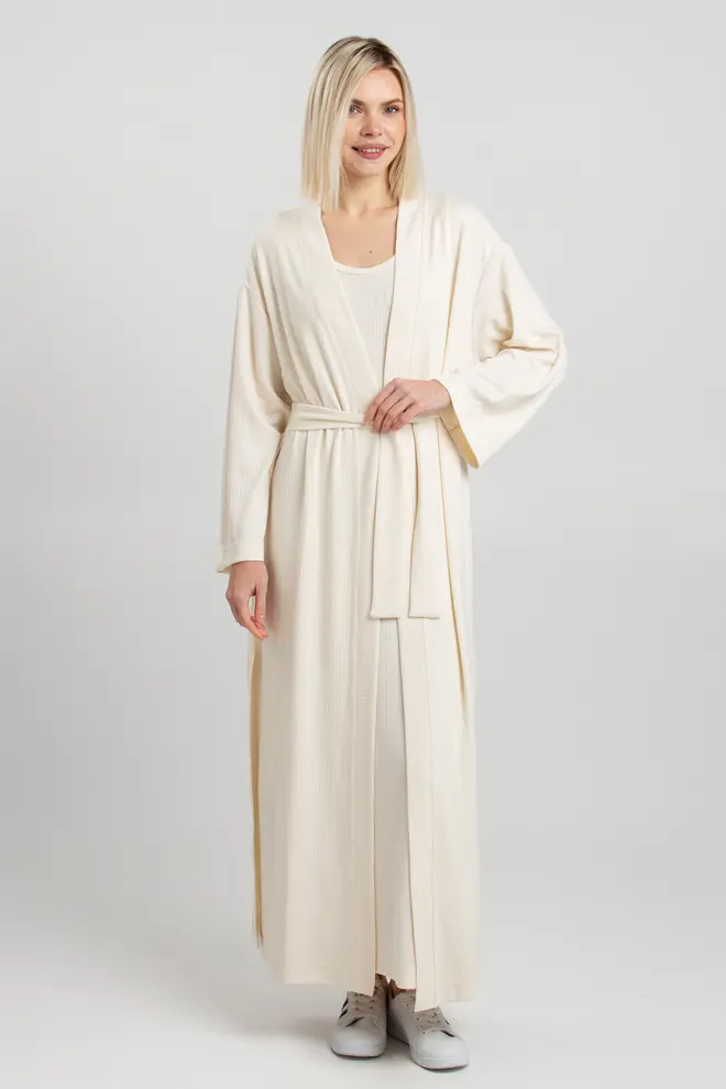 Long cardigan ESSENTIAL MILK 7402/320 light cream (milk / light cream) Long cardigan ESSENTIAL MILK 7402/320 light cream (milk / light cream)