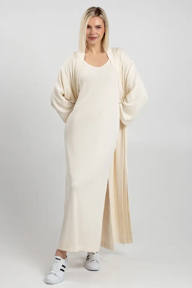 Strickkleid ESSENTIAL MILK 8710/320 light cream (Milchweiß)