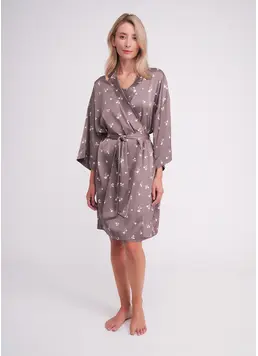 Women’s robe with floral design – FLURISSE 7237/050