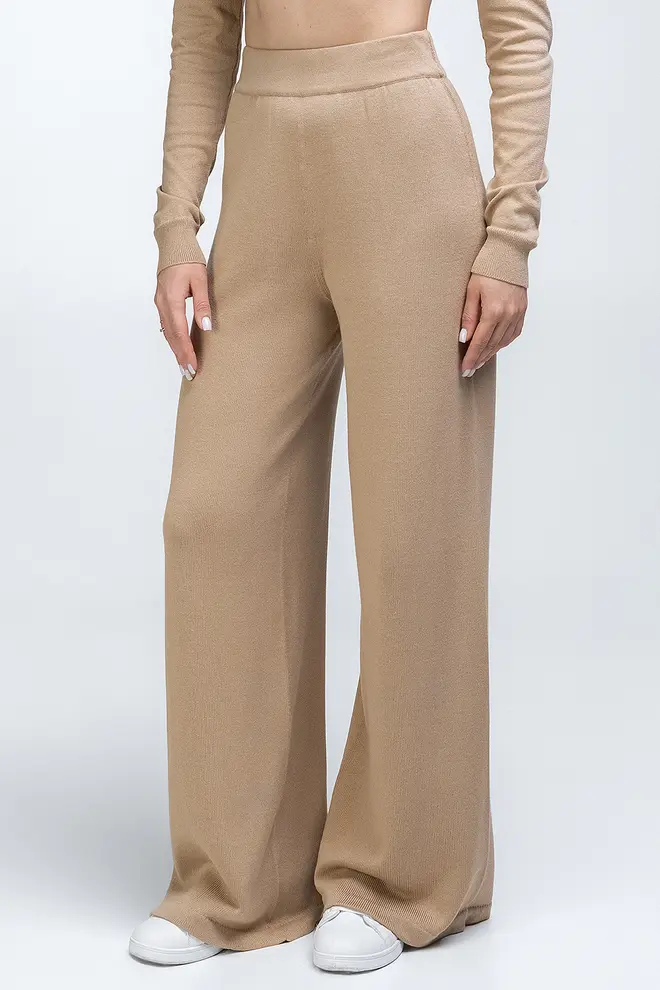 Hose aus Strickjersey FREYJA CTN 4327/230 (beige)