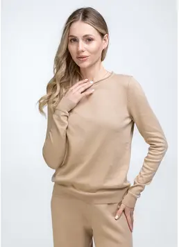 Knitted jumper FREYJA CTN 4426/230 (beige)
