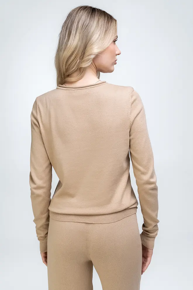 Knitted jumper FREYJA CTN 4426/230 (beige)
