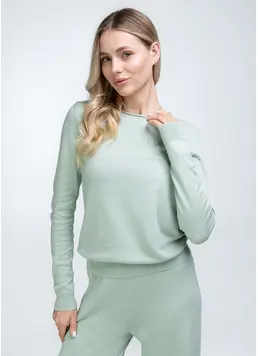Knitted jumper FREYJA CTN 4426/230 (mint)