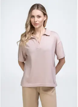 Strickpolo FREYJA CTN 7501/230 (peach) Strickpolo FREYJA CTN 7501/230 (peach)
