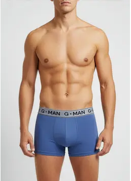 Baumwoll-Boxershorts G-MAN 20401/60  (bleached denim)