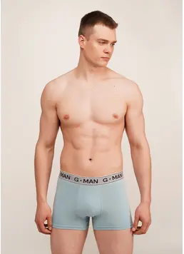 Baumwoll-Boxershorts G-MAN 20401/60  (dusty blue)
